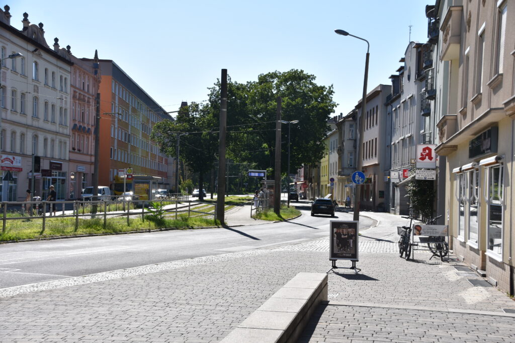 Einkaufsmeile in Sandow