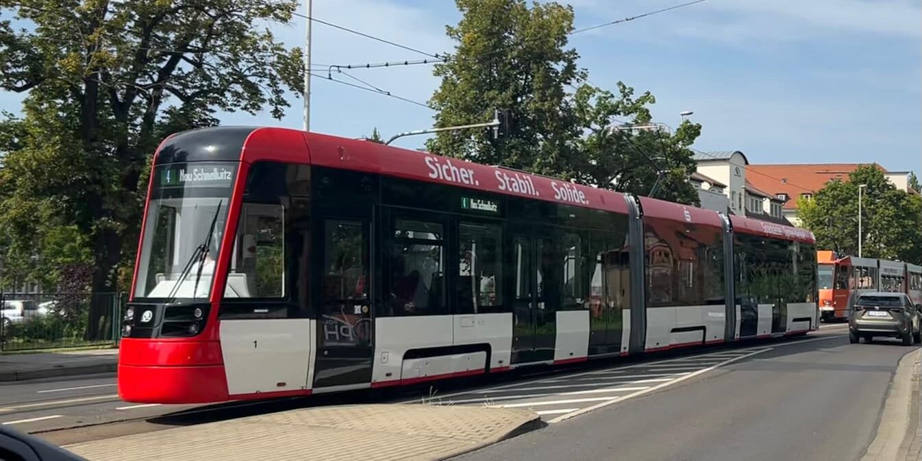 Neue Straßenbahn in Cottbus