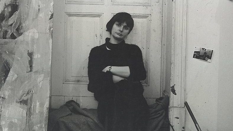 Karin Wieckhorst Foto von Christine Schlegel in ihrem Atelier 1986