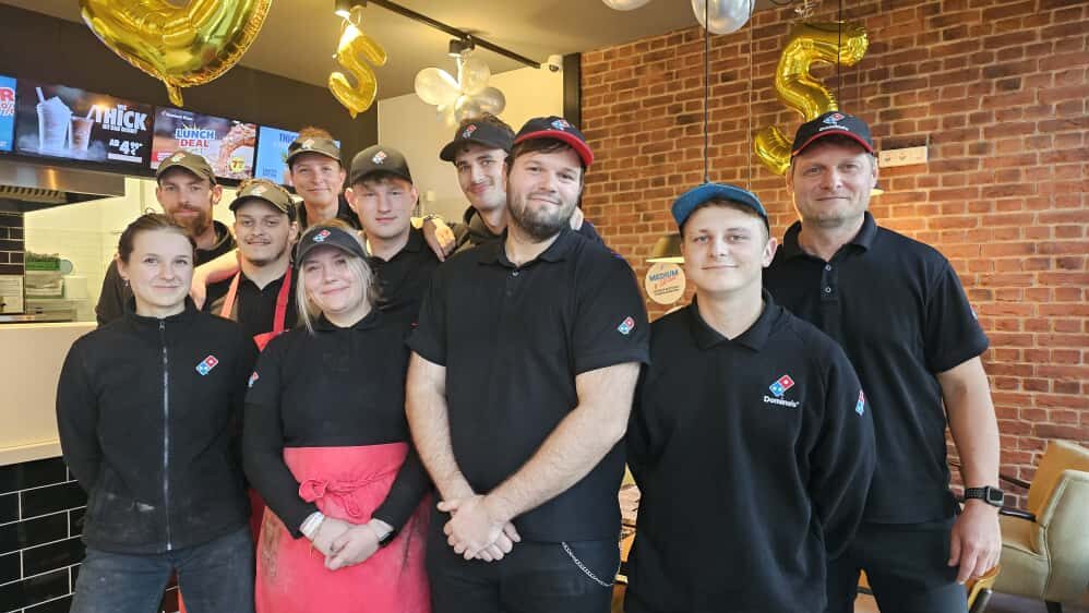 Dominos Pizza Jubiläum in Cottbus