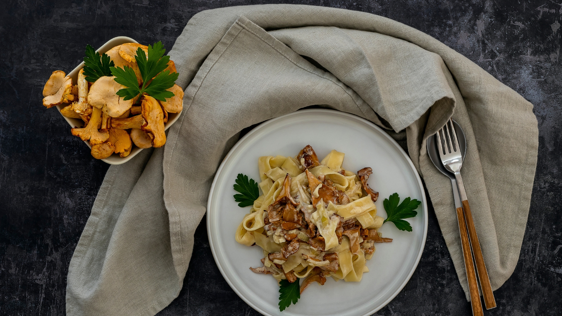 Bandnudeln mit Pfifferlingen und Speck – Das ultimative Soulfood